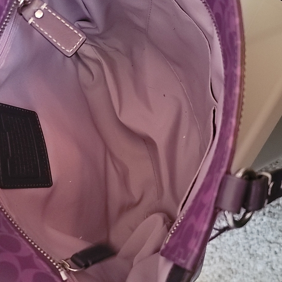 Purple coach Medium tote - Picture 4 of 5
